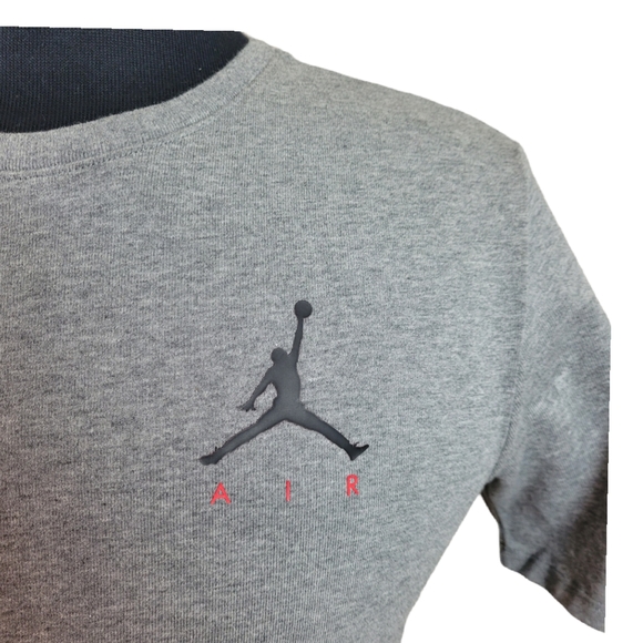 NIKE JORDAN AIR JUMPMAN Tee Shirt Grey Sports Size Medium - Picture 4 of 7